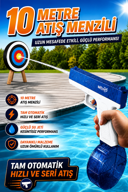 PLAYZYN™ AquaStrike Pro – Elektrikli Otomatik Işıklı Su Tabancası